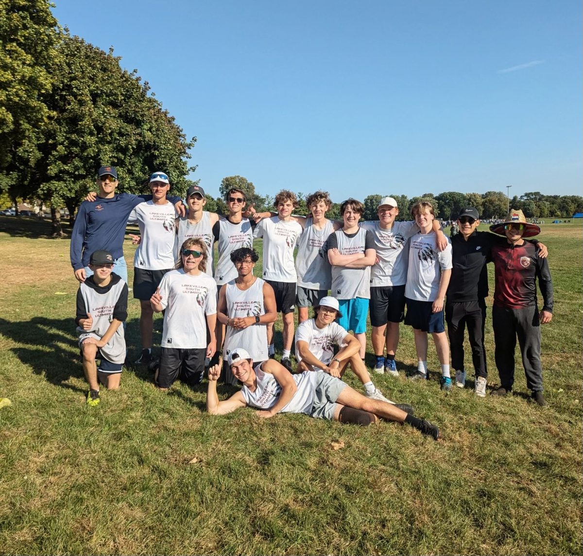 The LSHS Ultimate Team poses after a victory on October 5th.